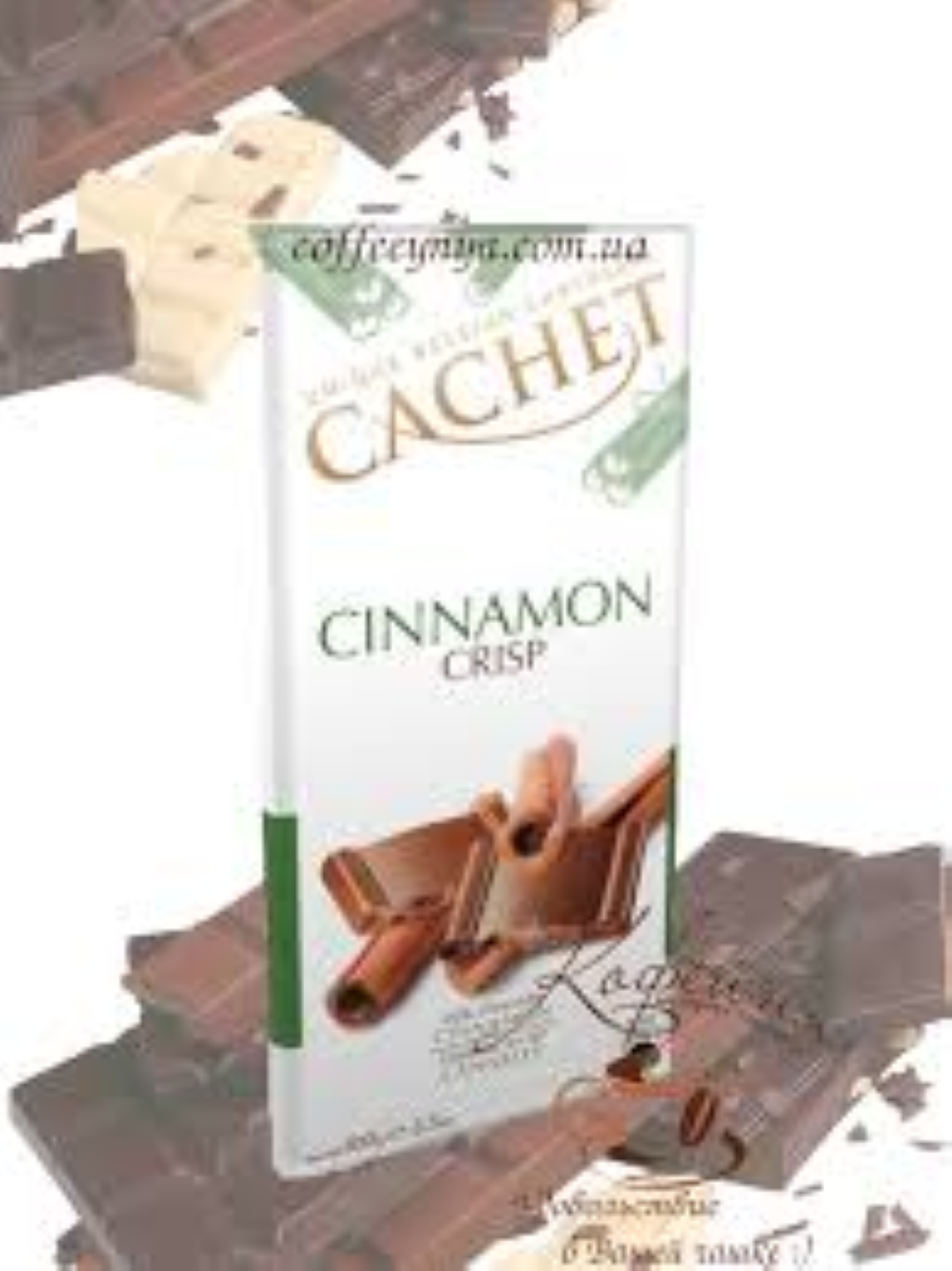 CACHET MILK CHOC W/CINNAMON CRISP 100G